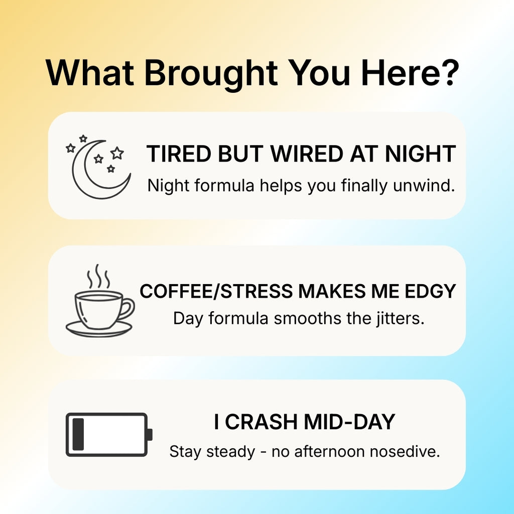 Calm Focus by Day. Real Shutoff at Night.